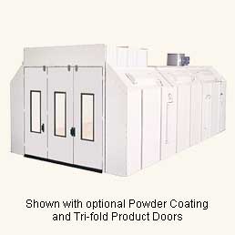 Semi-Downdraft Automotive Spray Booth